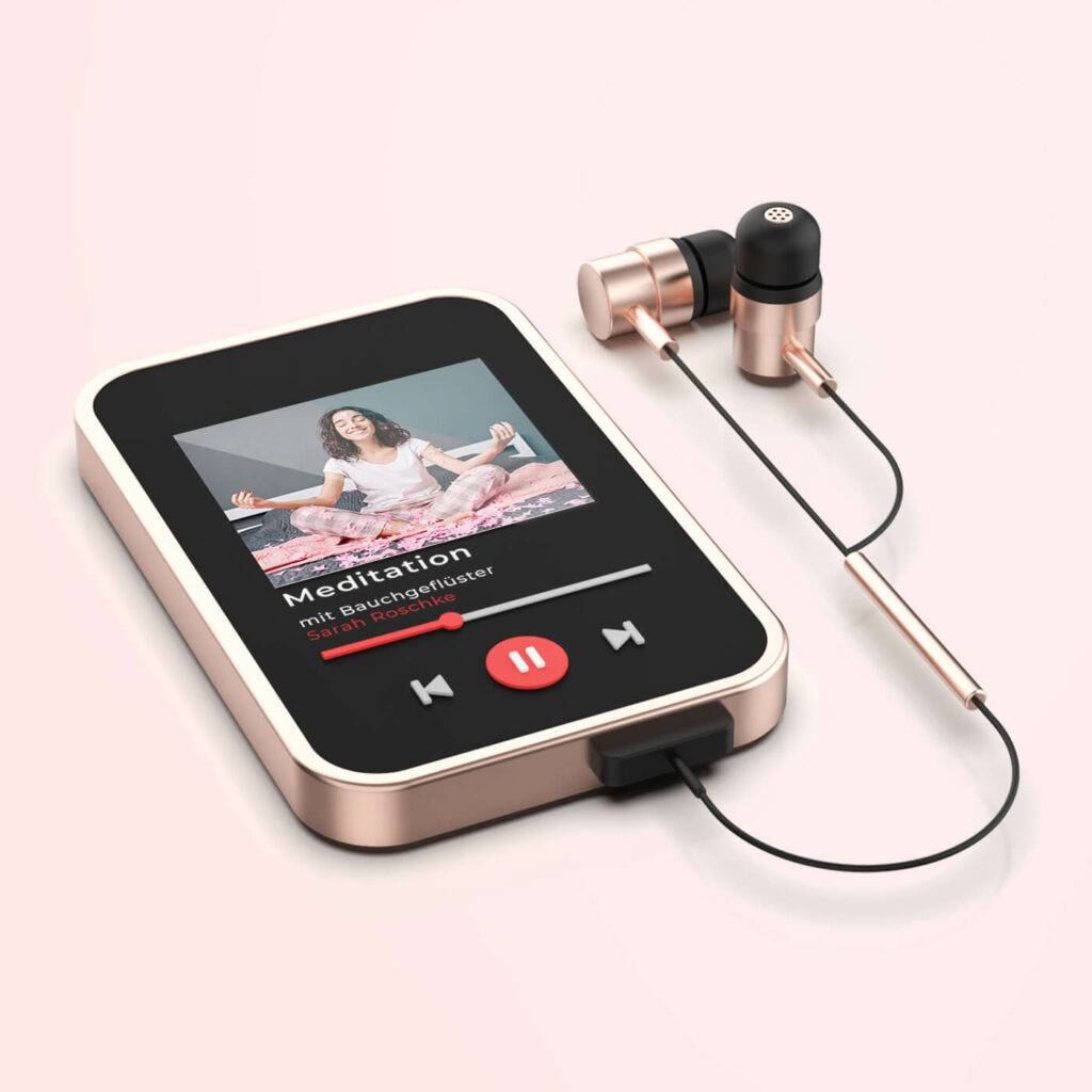 Bauchgeflüster Meditation Mockup